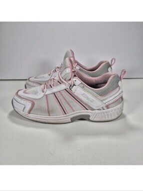 Orthofeet BioFit Shoes Women’s 9 D Wide Walking Sneakers White Pink 916